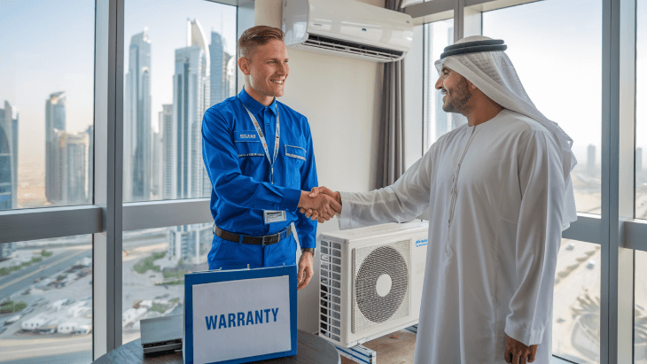 Happy customer after affordable AC repair service – AC repair cost in Dubai